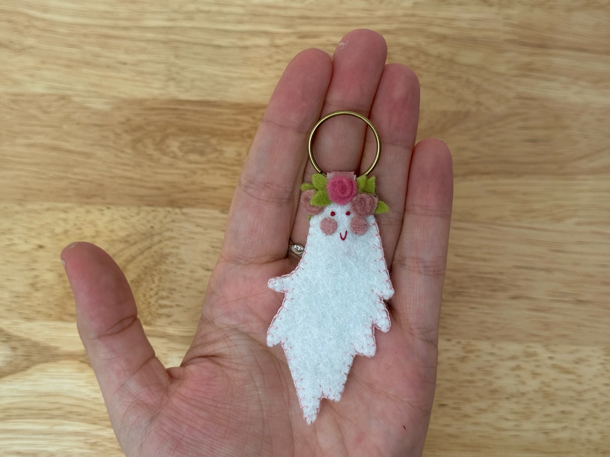 Boo-quet the Flower Crown Ghost: Felt Ghost Pattern PDF Instant Download - Image 2