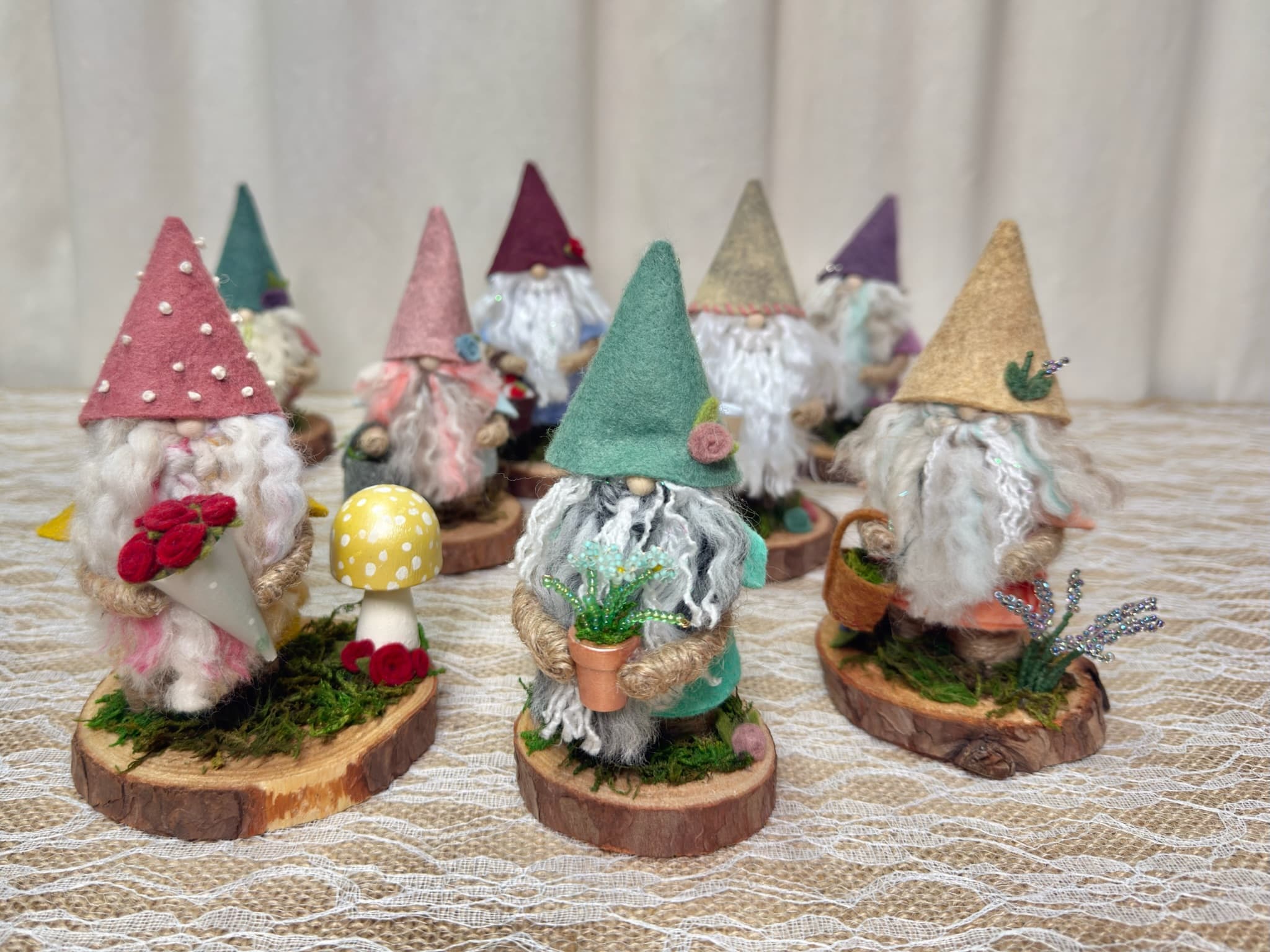 Zak the Gnome — Handmade Gnome with Coffee Cup - Image 2